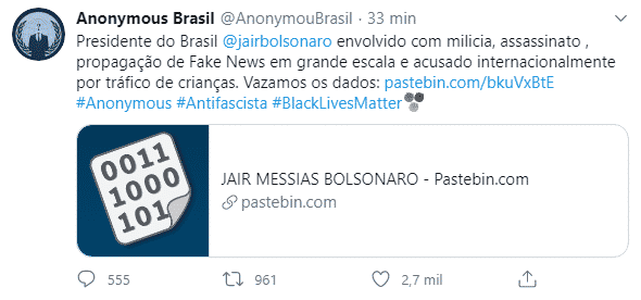 anonymous brasil bolsonaro